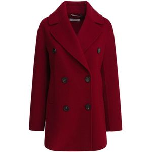 Max Mara, Dames, Mantels, Rood, Maat: XS Wol,