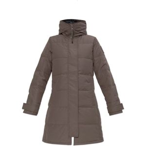 Canada Goose, Dames, Mantels, Grijs, Maat: S Leer,