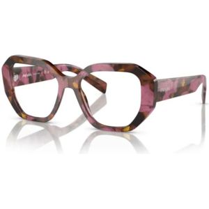 Prada - PR A07V 18N1O11 - Optische Monturen - Bruin - Acetaat - Geometrisch
