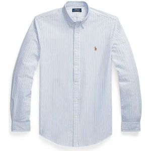 Polo Ralph Lauren, Heren, Overhemden, Blauw, Maat: L