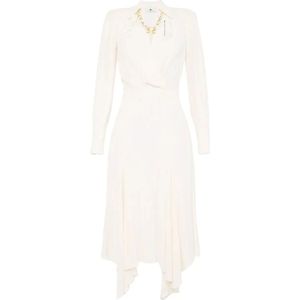 Elisabetta Franchi, Dames, Jurken, Beige, Maat: M