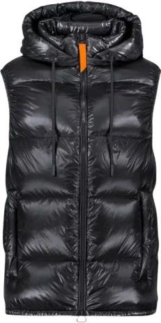 Gertrude - Zwarte Mouwloze Gewatteerde Jas - Heren - Nylon