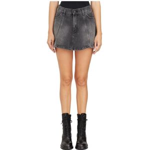 Haikure, Dames, Rokken, Grijs, Maat: W28 Katoen,