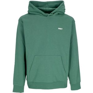Obey, Heren, Sweatshirts & Hoodies, Groen, Maat: L Katoen,