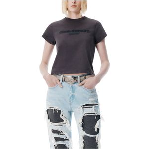 Alexander Wang, Dames, Tops, Zwart, Maat: M Katoen,