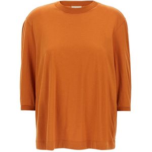 Dries Van Noten, Dames, Tops, Oranje, Maat: XS Katoen,