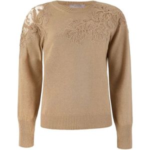 D.Exterior, Dames, Truien, Beige, Maat: S