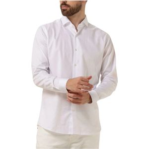 Genti, Heren, Overhemden, Wit, Maat: XL Katoen,