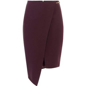 Elisabetta Franchi, Dames, Rokken, Rood, Maat: L Wol,