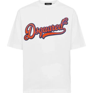 Dsquared2, Heren, Tops, Wit, Maat: XL