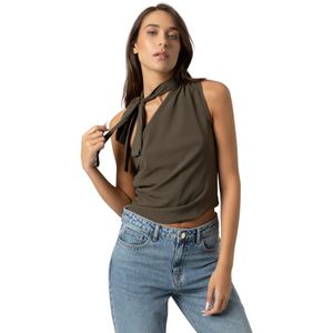 Kocca, Dames, Tops, Groen, Maat: L Leer,