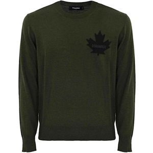 Dsquared2, Heren, Truien, Groen, Maat: XL