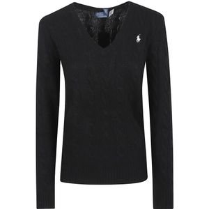 Polo Ralph Lauren, Dames, Truien, Zwart, Maat: XL Wol,