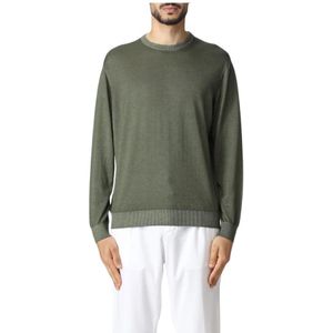 Kiton, Heren, Truien, Groen, Maat: L Linnen,