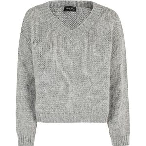 Roberto Collina, Dames, Truien, Grijs, Maat: M Wol,