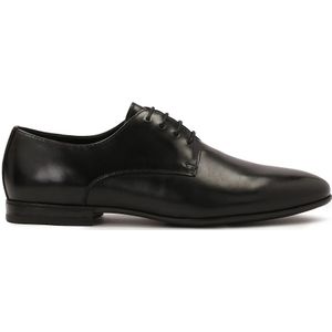 Kazar - Elegante Zwarte Halfschoenen - Heren - Leer