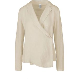 BomBoogie, Dames, Jassen, Beige, Maat: XL Linnen,