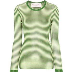 Valentino Garavani - Vesten - Groen - Dames - Stijlvolle Trui met Uniek Design