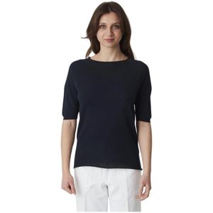 Alpha Studio, Dames, Tops, Blauw, Maat: S