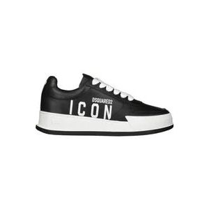 Dsquared2 Icon Sneaker - Stijlvolle en comfortabele herensneakers , Black , Heren , Maat: 42 1/2 EU