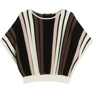 Weekend Max Mara, Dames, Truien, Veelkleurig, Maat: XS Viscose,