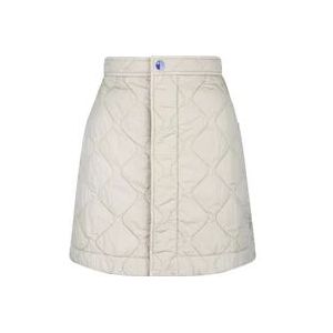 Burberry Gewatteerde Mini Rok , Beige , Dames , Maat: 2XS