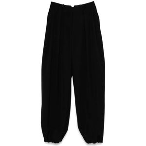 Jacquemus, Dames, Broeken, Zwart, Maat: XS Katoen,