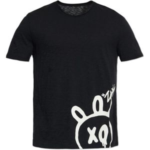 Zadig & Voltaire - Stockly - T-shirt - Zwart - Heren - Katoen