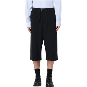Ami Paris, Heren, Korte broeken, Zwart, Maat: S Katoen,