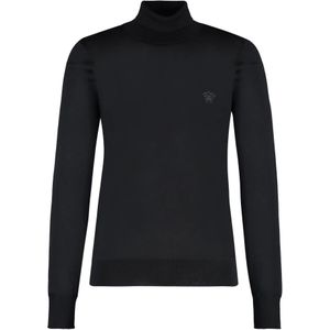 Versace, Heren, Truien, Zwart, Maat: M Wol,