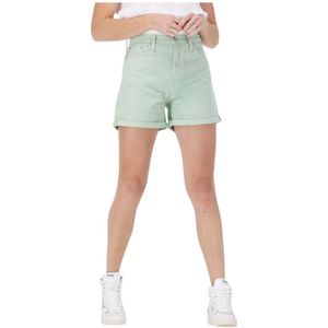 Calvin Klein, Dames, Korte broeken, Blauw, Maat: W26 Katoen,