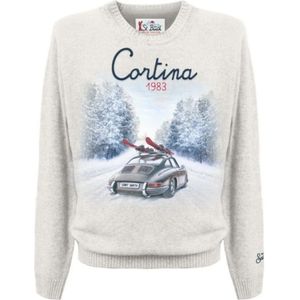 MC2 Saint Barth, Heren, Truien, Wit, Maat: XL Wol,