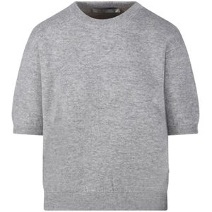 Max Mara, Dames, Truien, Grijs, Maat: XS Katoen,
