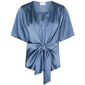 Neo Noir, Dames, Blouses & Shirts, Blauw, Maat: S