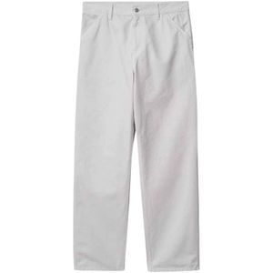 Carhartt Wip, Heren, Broeken, Wit, Maat: W36 Katoen,