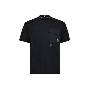 Moncler Zak T-shirt , Black , Heren , Maat: M