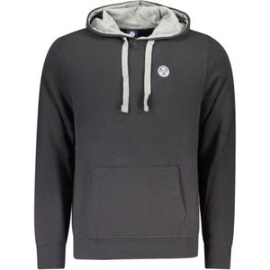 North Sails, Heren, Sweatshirts & Hoodies, Zwart, Maat: S Katoen,