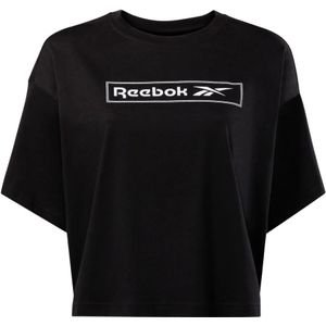 Reebok, Dames, Tops, Zwart, Maat: L