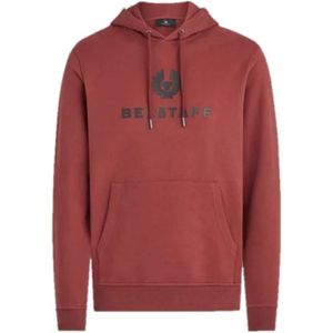 Belstaff, Heren, Sweatshirts & Hoodies, Rood, Maat: M Katoen,