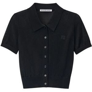 Alexander Wang, Dames, Tops, Zwart, Maat: M