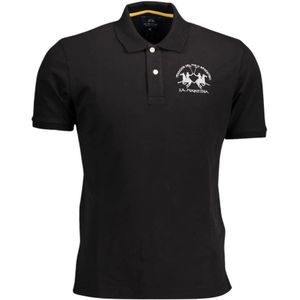 La Martina - Poloshirt - Zwart - Katoen