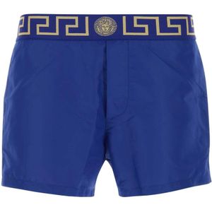 Versace, Heren, Badkleding, Blauw, Maat: M Nylon,