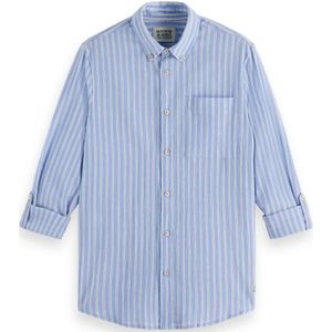 Scotch & Soda, Heren, Overhemden, Blauw, Maat: L