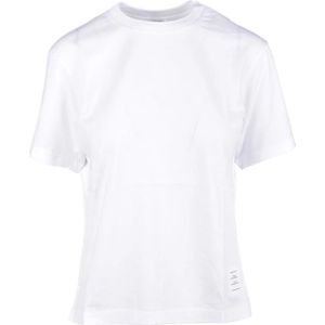 Thom Browne, Dames, Tops, Wit, Maat: 2XS Katoen,