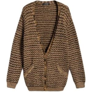 Twinset, Dames, Truien, Bruin, Maat: S Wol,