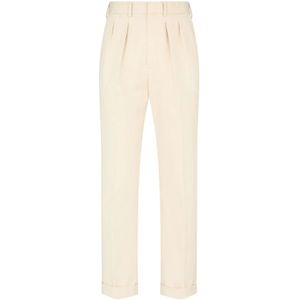 Tom Ford, Heren, Broeken, Beige, Maat: W36 Katoen,
