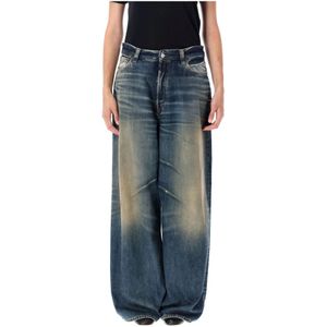 Acne Studios, Dames, Jeans, Blauw, Maat: M Katoen,
