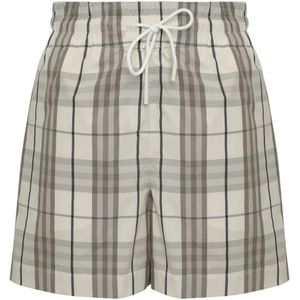 Burberry, Dames, Korte broeken, Grijs, Maat: 2XS Katoen,