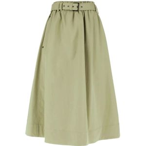 Brunello Cucinelli, Dames, Rokken, Groen, Maat: XS