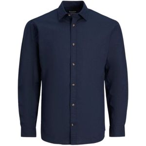 Jack & Jones, Heren, Overhemden, Blauw, Maat: XS Katoen,